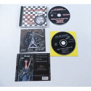 JD Bradshaw 3rd Time Around & Waiting At The Finish Line CDs Autographed Signed